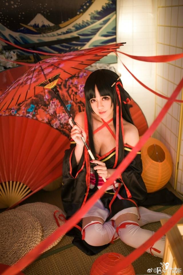 《机巧少女不会受伤》夜夜cos，俏丽玉颜的甜美香肩少女！-7.jpg