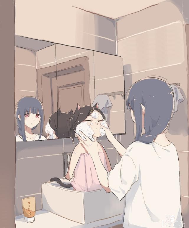 画师画出了和猫咪女儿的日常，作品背后其实是一部京阿尼动画电影-4.jpg