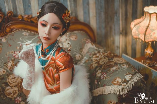 三组国人COSER扮演的手游《第五人格》角色红蝶十三娘！十分传神-9.jpg