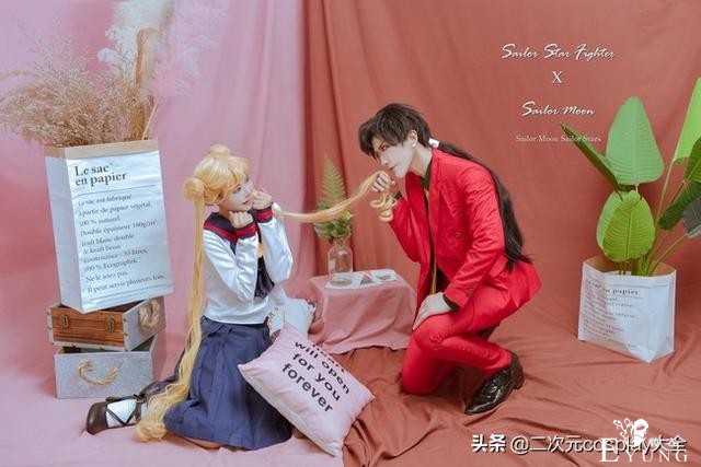 《美少女战士》月野兔&星野光cos，实力养眼，我已经被甜化了-6.jpg