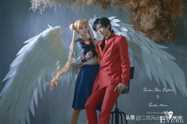 《美少女战士》月野兔&星野光cos，实力养眼，我已经被甜化了-8.jpg