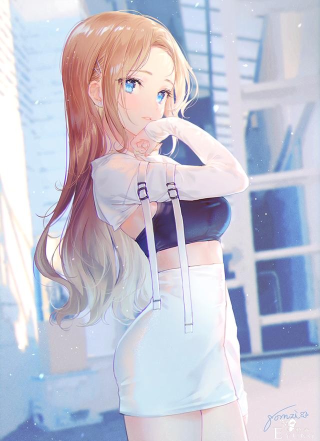 多名韩国插画师绘制的一组动漫人物插画欣赏！造型美型画技出众-7.jpg