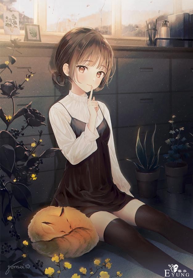 多名韩国插画师绘制的一组动漫人物插画欣赏！造型美型画技出众-8.jpg