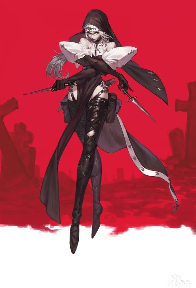 多名韩国插画师绘制的一组动漫人物插画欣赏！造型美型画技出众-11.jpg