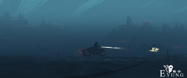 日本作者绘制的风格独特的科幻场景插画作品！画面给人一种压迫感-1.jpg