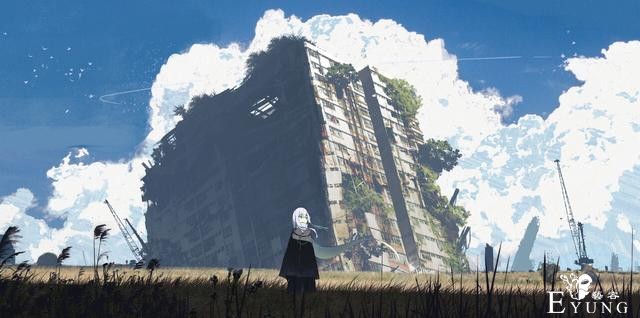 日本作者绘制的风格独特的科幻场景插画作品！画面给人一种压迫感-17.jpg