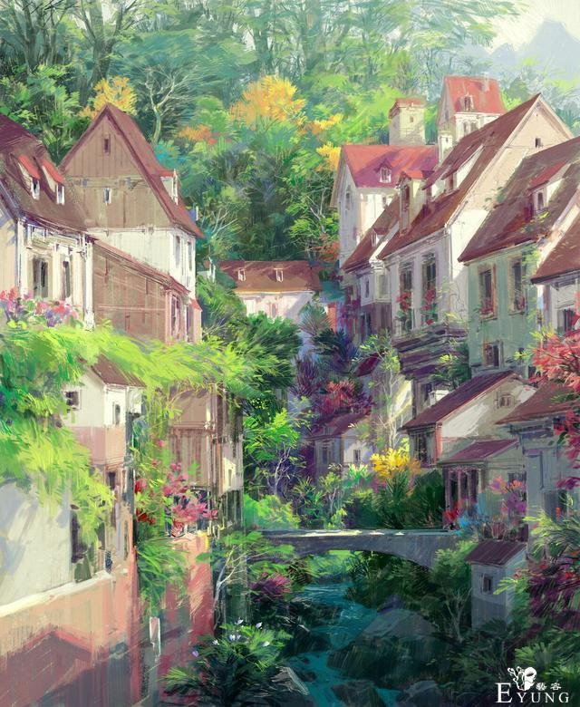 一组非常不错的场景插画作品欣赏！风格多样画面很有视觉冲击力-5.jpg