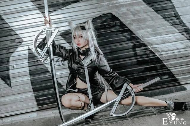 明日方舟拉普兰德cosplay猫耳朵很可爱-6.jpg
