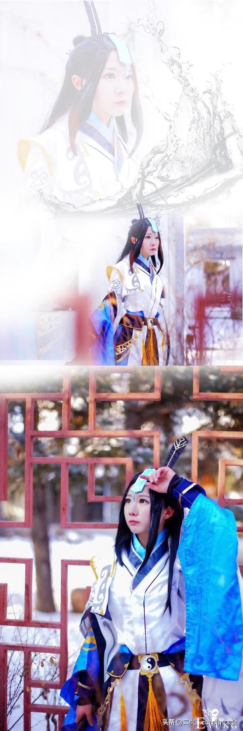 《剑网3》朔雪咩太cos，萌萌小可爱，场景太有氛围啦-1.jpg