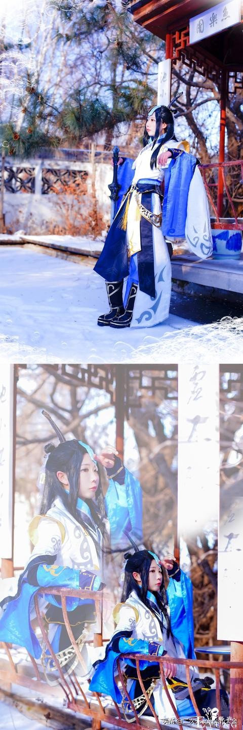 《剑网3》朔雪咩太cos，萌萌小可爱，场景太有氛围啦-4.jpg