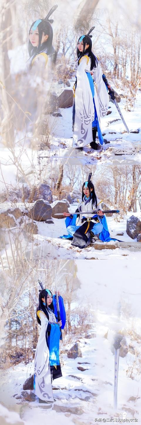 《剑网3》朔雪咩太cos，萌萌小可爱，场景太有氛围啦-5.jpg