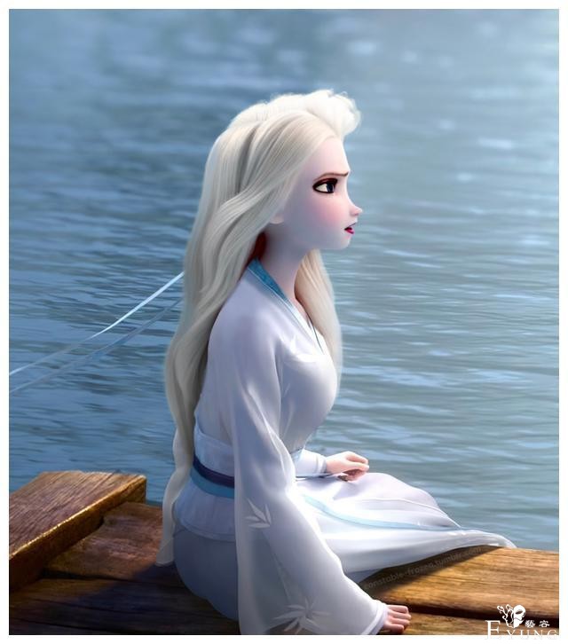 当艾莎女王换上汉服，无缝切换白蛇缘起，看着仙气十足-1.jpg