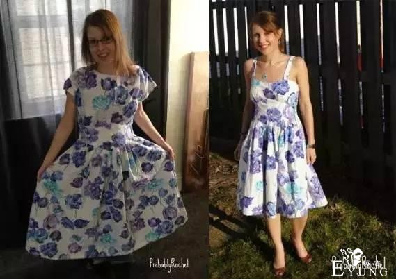 “美女变装秀”刷屏！别人扔的衣服，她改造后却穿成时尚网红博主-26.jpg