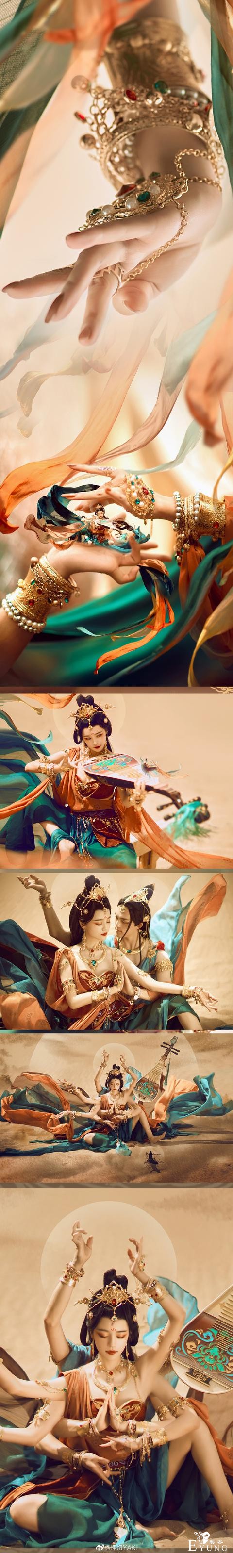 惊艳无以言表，天涯明月刀手游cos，沙漠与敦煌元素美到震撼-2.jpg