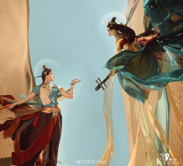 惊艳无以言表，天涯明月刀手游cos，沙漠与敦煌元素美到震撼-8.jpg