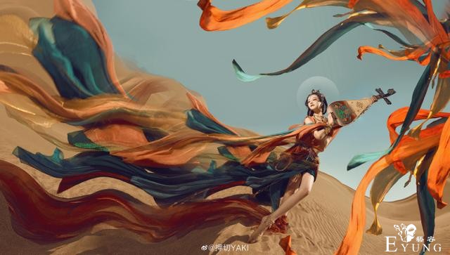 惊艳无以言表，天涯明月刀手游cos，沙漠与敦煌元素美到震撼-12.jpg