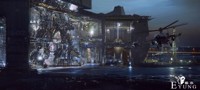 来自国内插画大佬的一组科幻场景作品欣赏！画面相当气势磅礴-8.jpg
