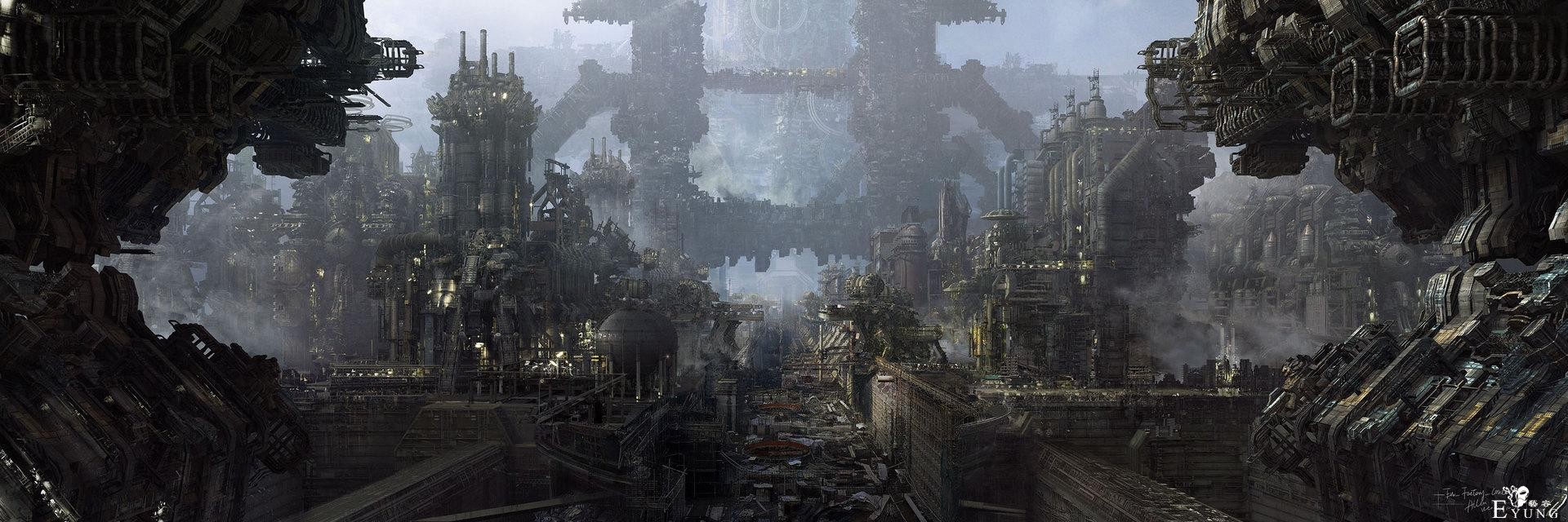 来自国内插画大佬的一组科幻场景作品欣赏！画面相当气势磅礴-15.jpg