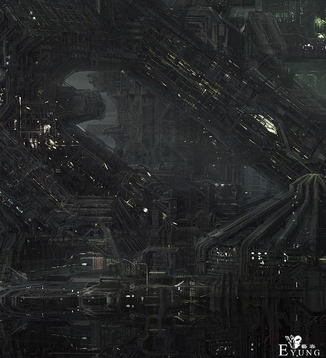 来自国内插画大佬的一组科幻场景作品欣赏！画面相当气势磅礴-19.jpg