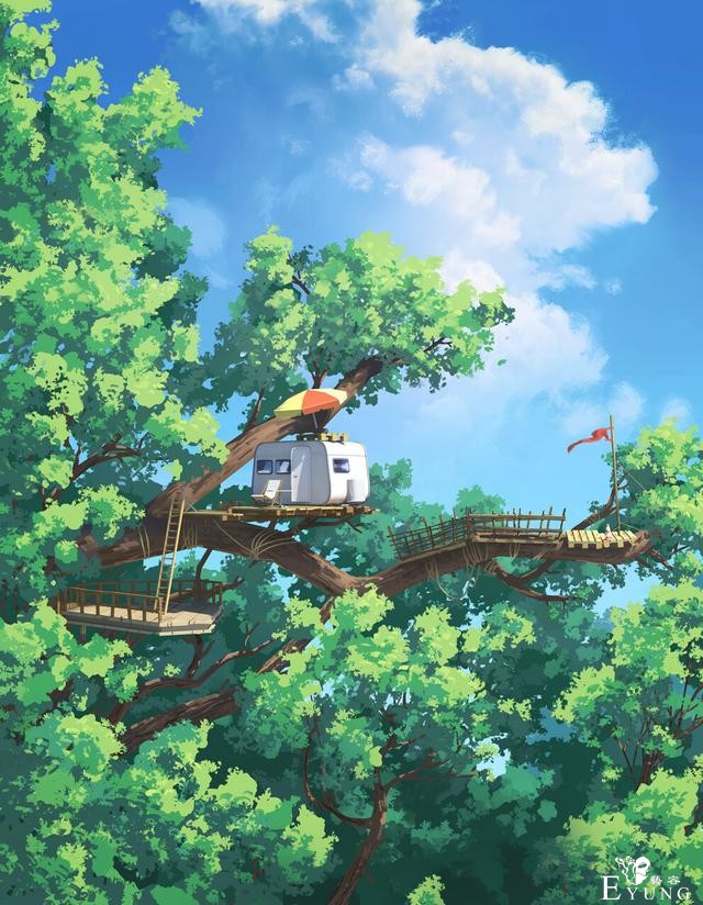 一组非常不错的场景插画作品欣赏！有很多熟悉的游戏场景作品哦-16.jpg