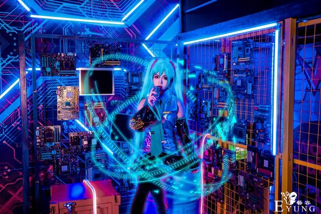 三组漂亮国人妹子COS的虚拟角色“初音未来”！很可爱的作品-3.jpg