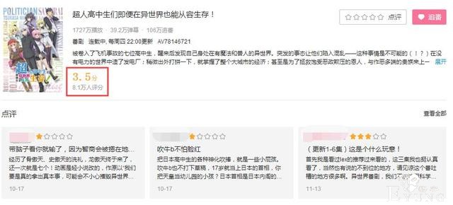 慎勇后又一新番开始飙车，连续两集在边缘试探，但评分只有3.5-7.jpg