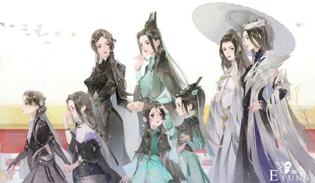画风精美的一组“古风”人物插画作品欣赏！造型相当美型的大作-3.jpg