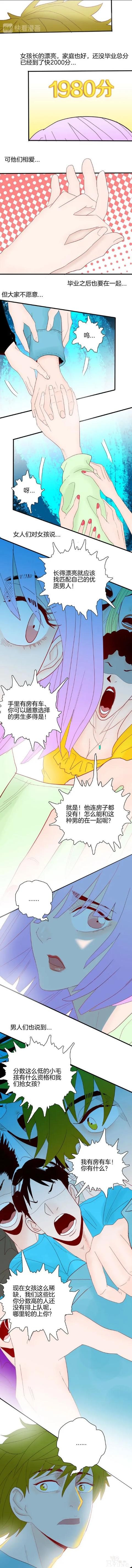 人性漫画《分数爱情》学历+长相+资产=择偶标准-6.jpg