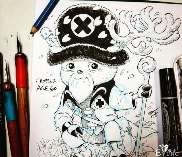 海贼王：尾田再现“鬼畜”拟人化，路飞的草帽变老头，乔巴黑化-5.jpg