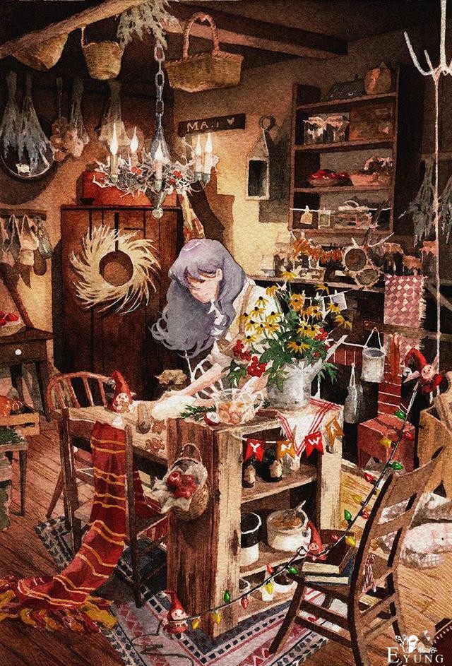 来自越南插画师的一组超唯美手绘插画欣赏！画功相当扎实的作品-2.jpg