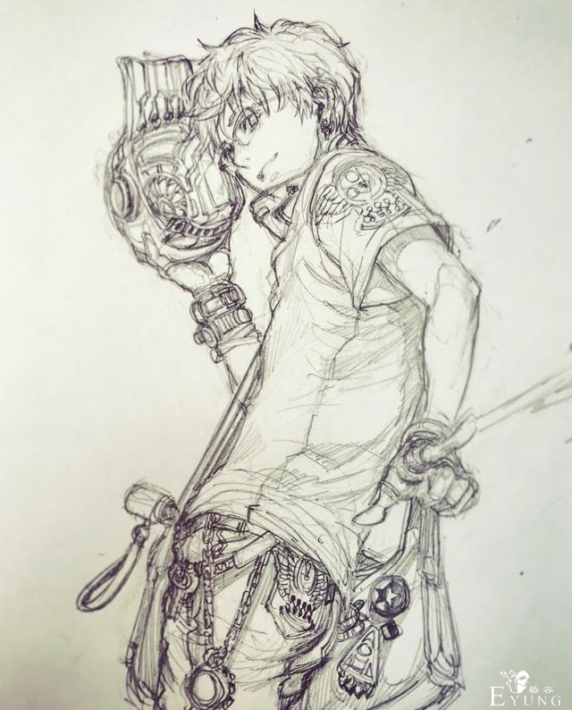一组画技出色的动漫线稿作品欣赏！黑白的动漫世界也一样可以精彩-7.jpg