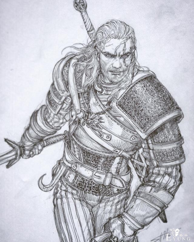 一组画技出色的动漫线稿作品欣赏！黑白的动漫世界也一样可以精彩-8.jpg