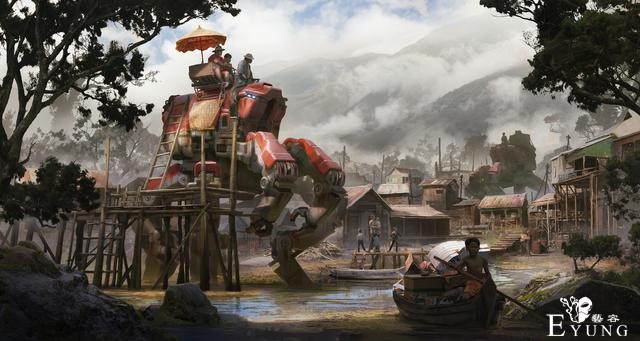 一组壮观的“科幻”场景插画作品欣赏！画技精湛脑洞大开的作品！-5.jpg