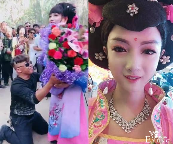 小伙男扮女装10年遭上百名男粉丝表白，惹得妻子吃醋：我太难了-1.jpg