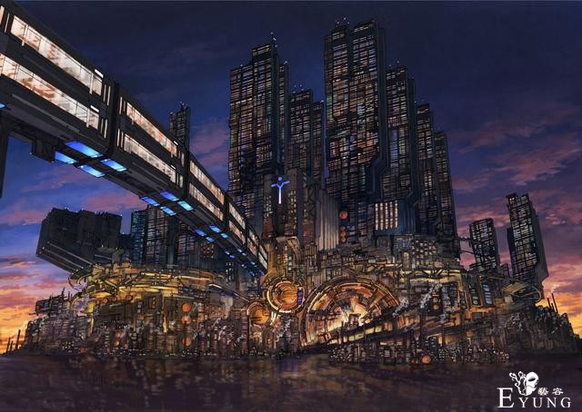 一组画面震撼的科幻场景插画作品欣赏！画技超群细节精美-16.jpg