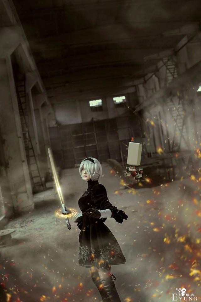 「尼尔机械纪元」2B 伪娘cosplay-4.jpg