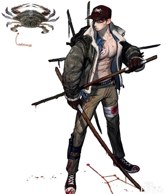 画师把“水产品”拟人化，本以为龙虾够美了，谁知道水母更萌-3.jpg