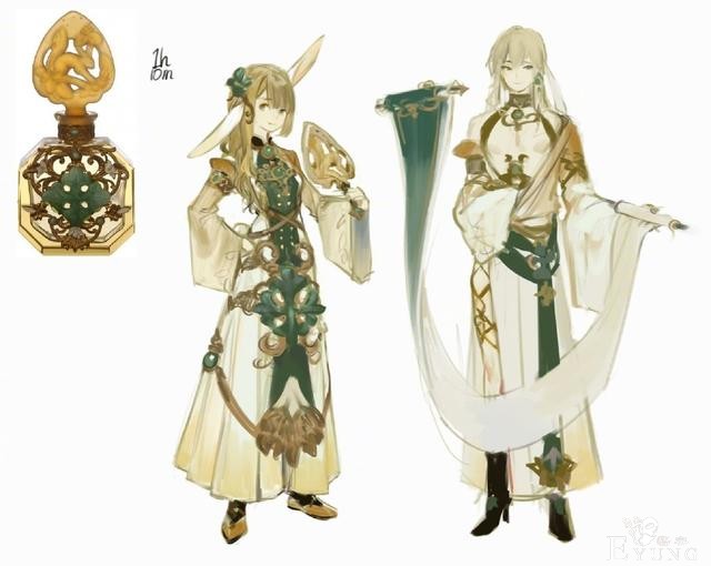 画师大佬将古董拟人化，水瓶画风萌萌哒，香水瓶简直太可爱-3.jpg
