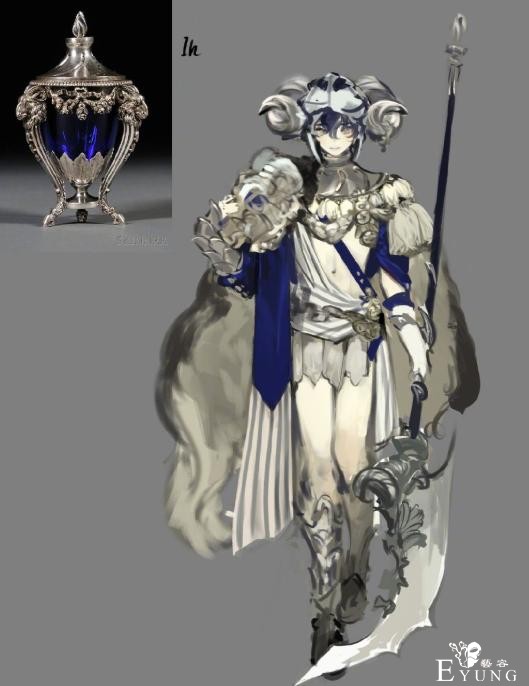 画师大佬将古董拟人化，水瓶画风萌萌哒，香水瓶简直太可爱-6.jpg
