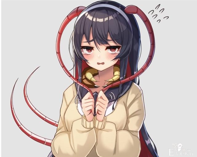 画师把昆虫拟人化，蜈蚣变成萌妹子，蟑螂变身傲娇女-3.jpg