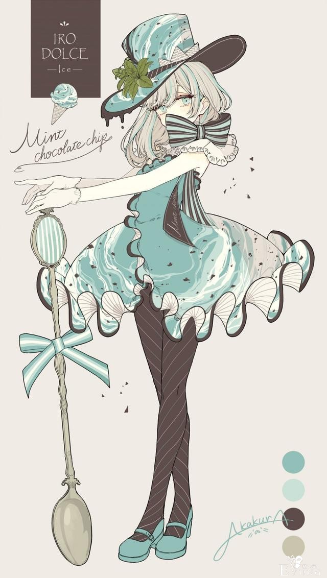 画师将甜品变成美少女，芒果布丁变双马尾，珍珠奶茶超可爱-4.jpg