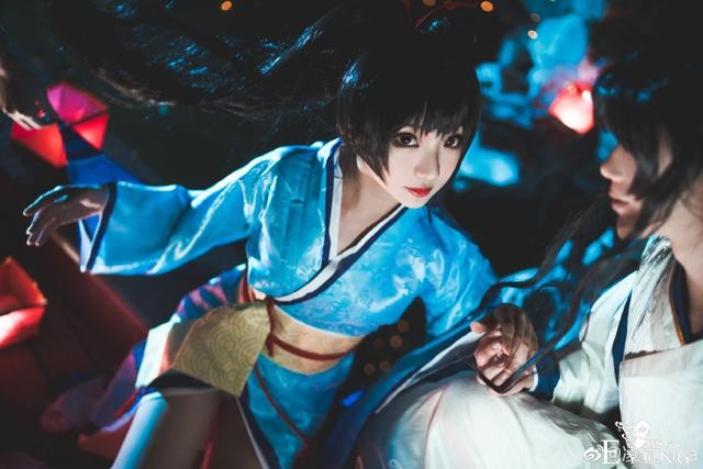 场景美如画，《阴阳师》阿离&贺茂义心cos，颜值太高了-2.jpg