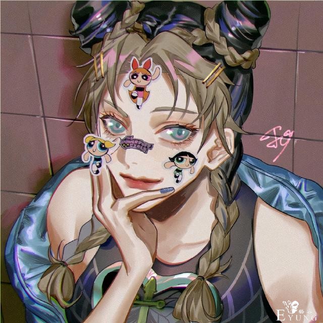JOJO：画师绘制不同画风的徐伦，女仆装萌萌哒，JK装超可爱-1.jpg