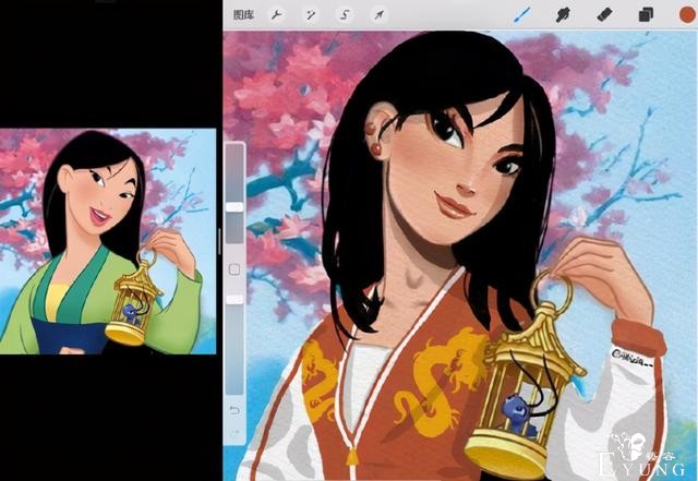 画师给迪士尼公主重新化妆，木兰气质太惊艳，美人鱼连人都变了-3.jpg