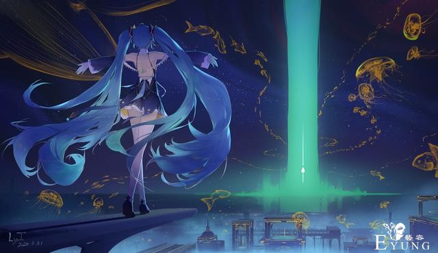 一组非常不错的“初音未来”同人插画作品！画面华丽造型漂亮-10.jpg