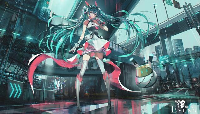 一组非常不错的“初音未来”同人插画作品！画面华丽造型漂亮-11.jpg