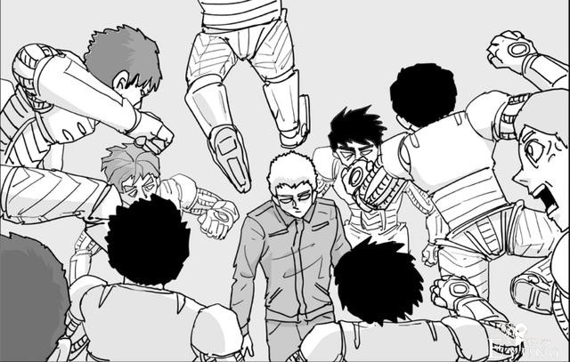 一拳超人原作133话：水龙突破“限制器”吊打饿狼，饿狼战败-2.jpg
