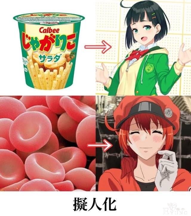 日本网友吐槽：从零食到细胞，果然什么都能变成美少女-3.jpg