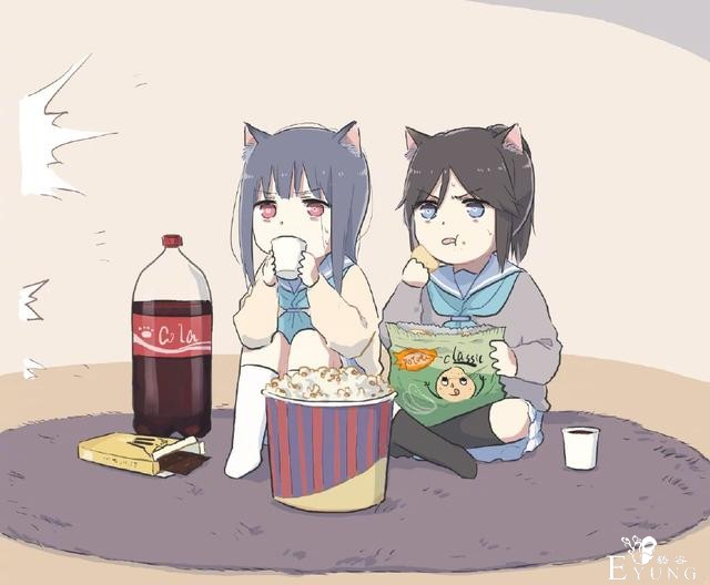 家里有一只猫娘都够萌了，这次来了两只！看着像年轻妈妈带娃-1.jpg