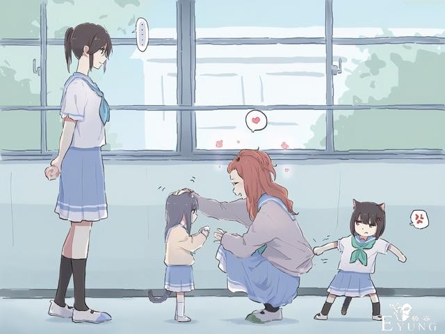 家里有一只猫娘都够萌了，这次来了两只！看着像年轻妈妈带娃-4.jpg